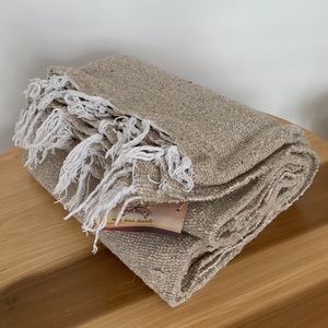 Baja Billy’s Woven Beach Blanket / Rug Tan